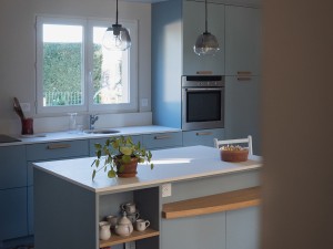 dessin cuisine bleue et bois montbrison inova cuisine