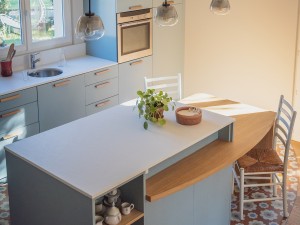 conception cuisine bleue et bois montbrison inova cuisine