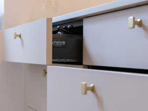 dessin cuisine beige et bois guethary pays basque