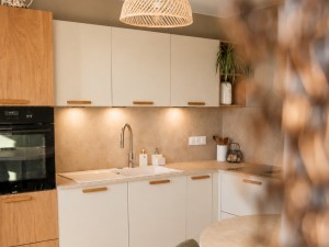 fabrication cuisine blanche et bois a montbrison